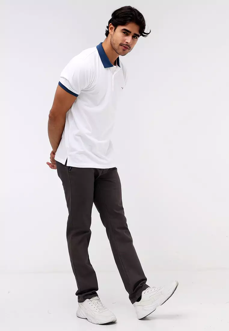 Cvc Collared Shirt Pique