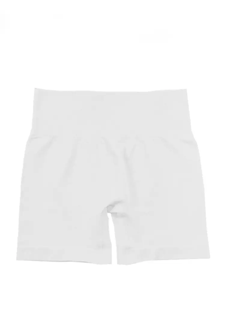 White fitness hotsell shorts