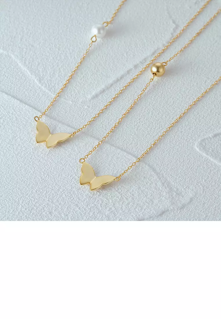 Buy Mooclife 925 Sterling Silver Plated Gold Simple and Cute