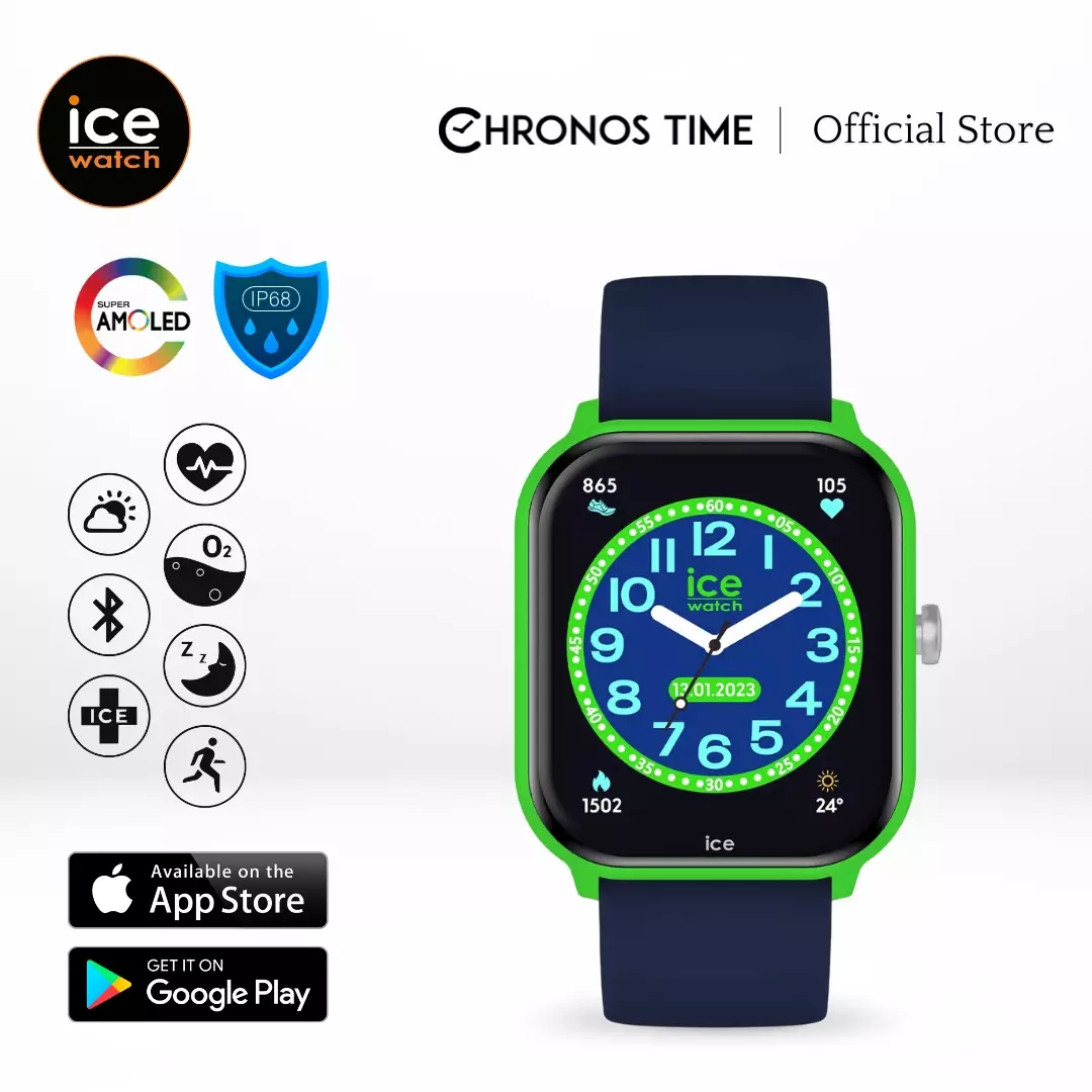 ICE Junior Smart Watch 2.0 rectangular 1.75 - Green Blue 40x35mm [022790]