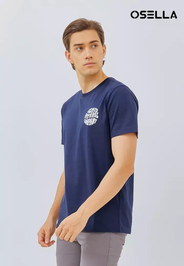 Jual Osella New Osella Regular Fit T Shirt In Navy Original