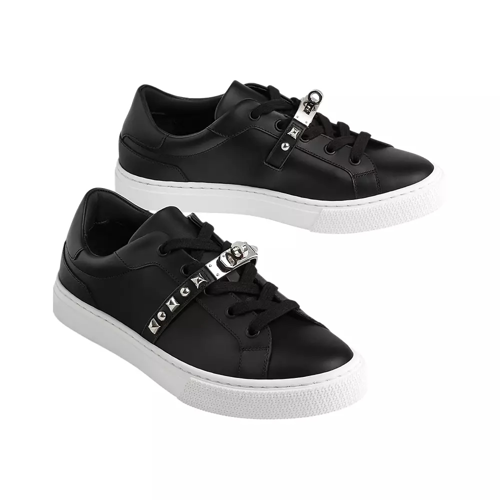 Day Medor Stud Calfskin Sneakers Black Phw
