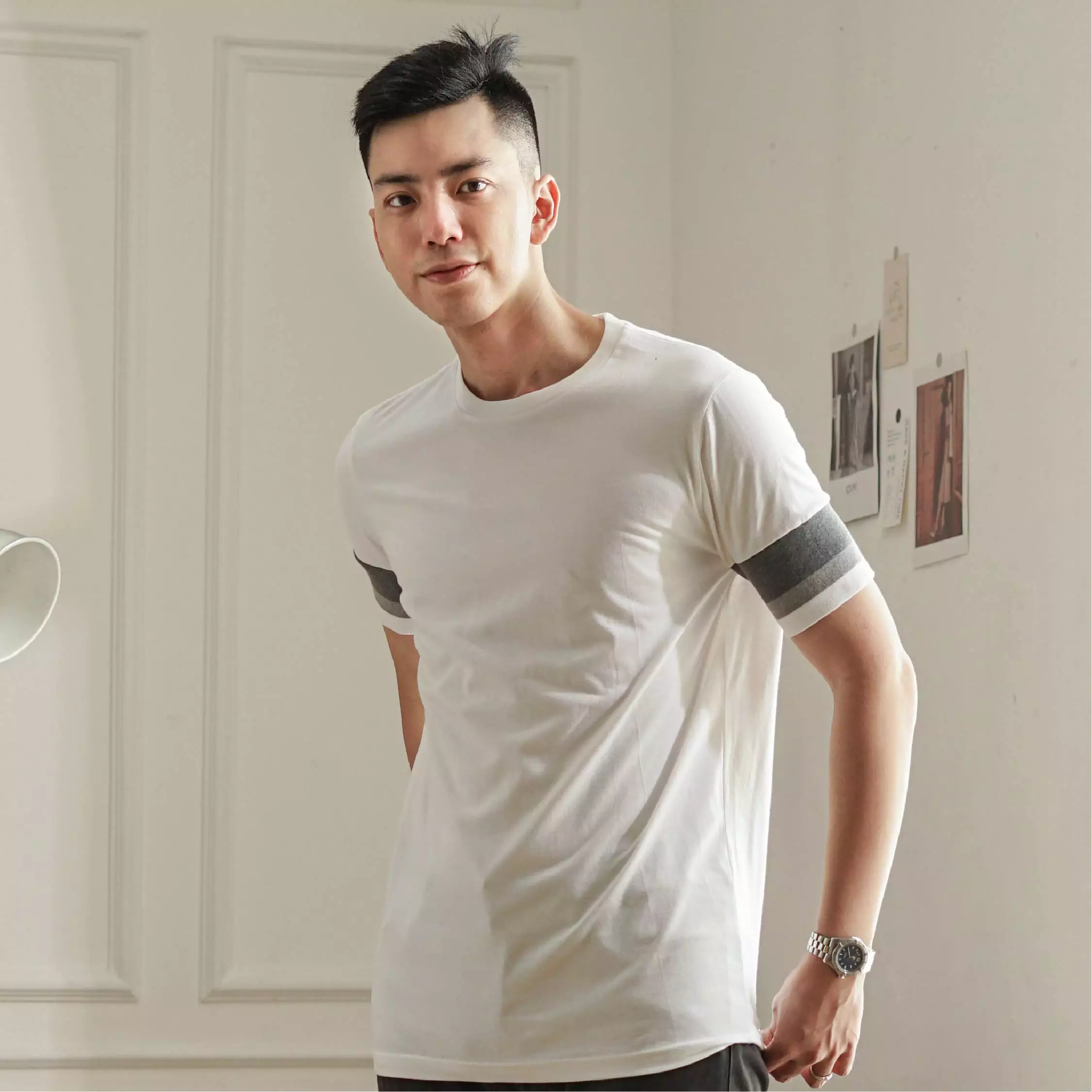 Kale Dios White Grey / Tshirt Pria Premium Cotton  Lengan Pendek