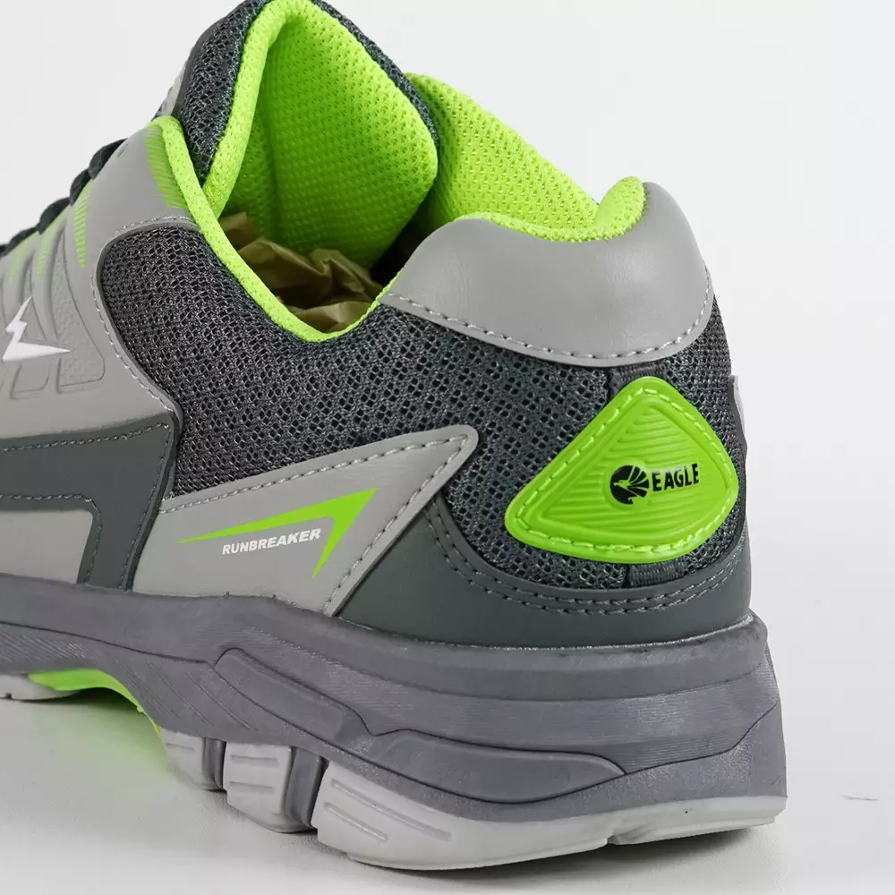 Eagle Sepatu Running Run Breaker - ABU TUA/CITRUN