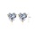 Glamorousky white 925 Sterling Silver Plated Gold Simple Romantic Heart-shaped Cubic Zirconia Stud Earrings 95D89ACC767D78GS_2