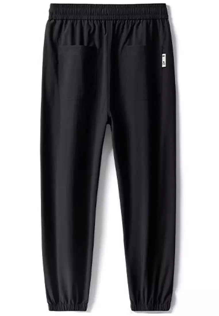 抽繩休閒束腳長褲