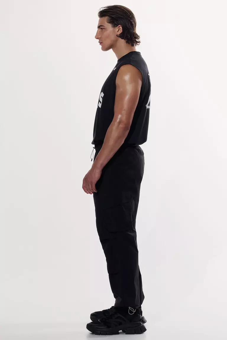 Parachute cargo trousers