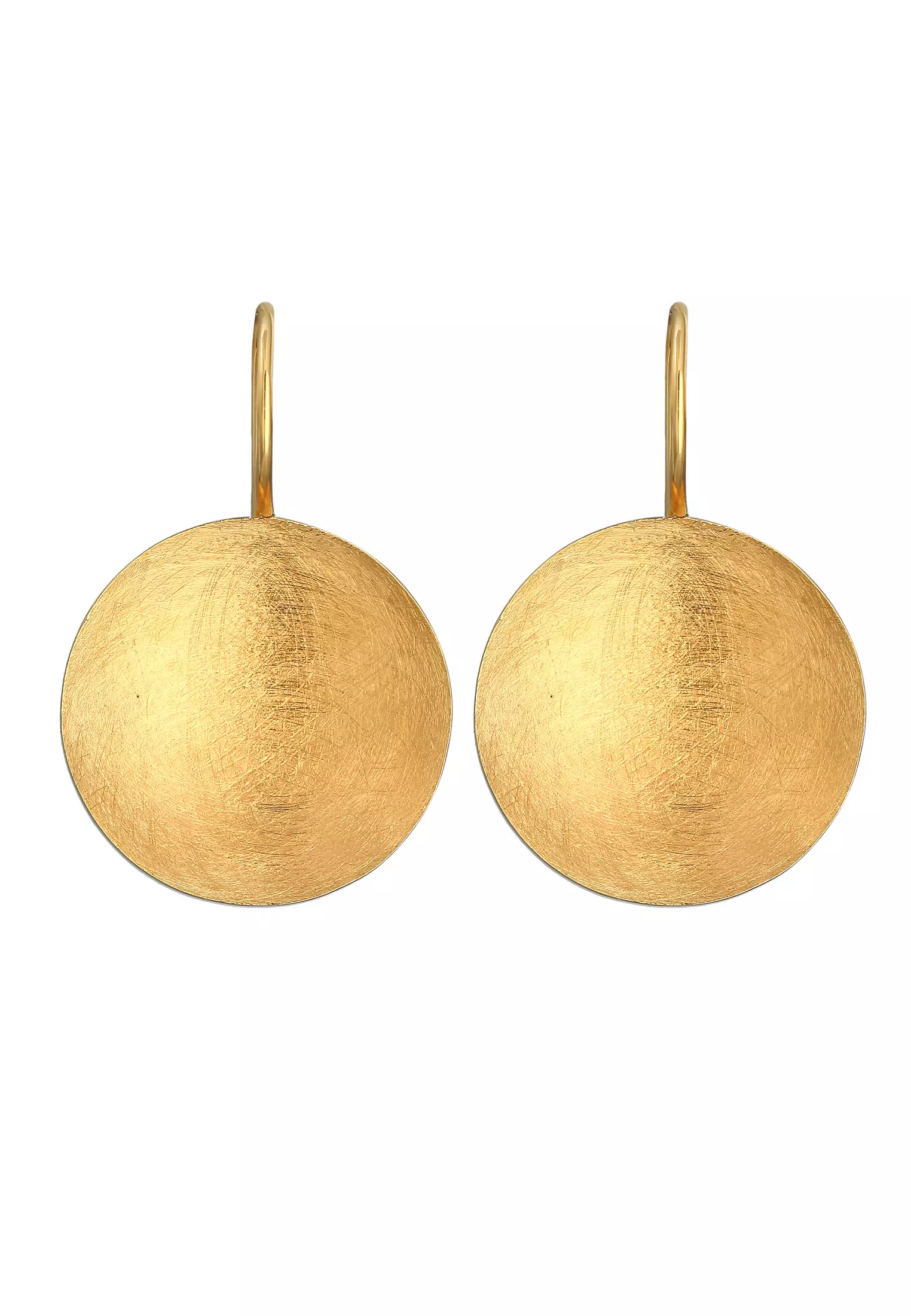 Gold hot sale plate earrings
