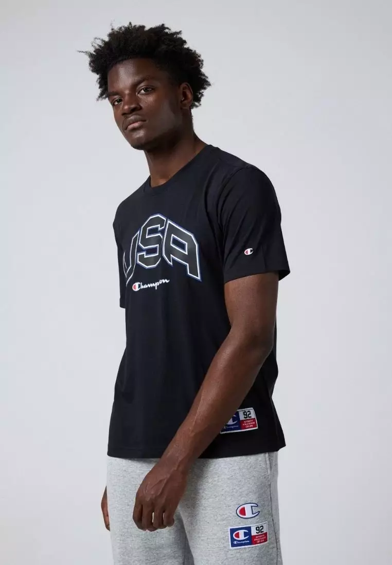 Graphic Crewneck T-Shirt With Print