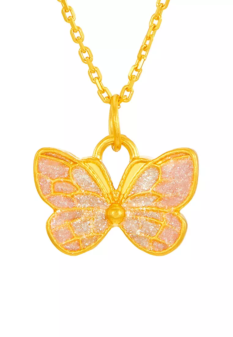 HABIB 999/24K Yellow Gold Pendant (Butterfly) 9GP00521224