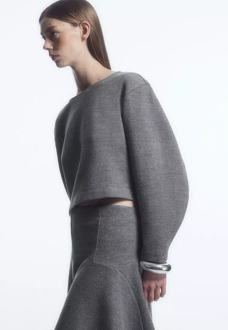 Cos boiled wool sale dress