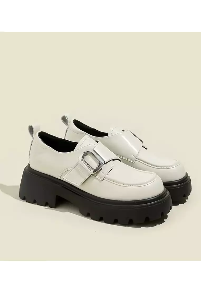 真皮魔術貼搭帶樂福鞋 MZ0373