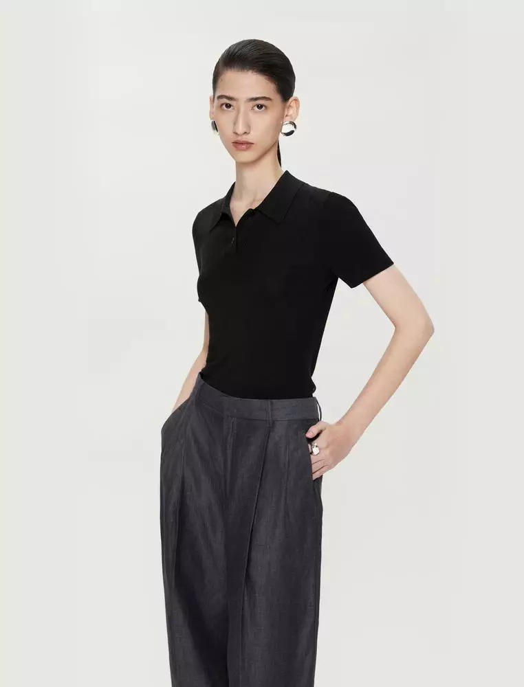 Short sleeves Pullovers Knitted sweaters