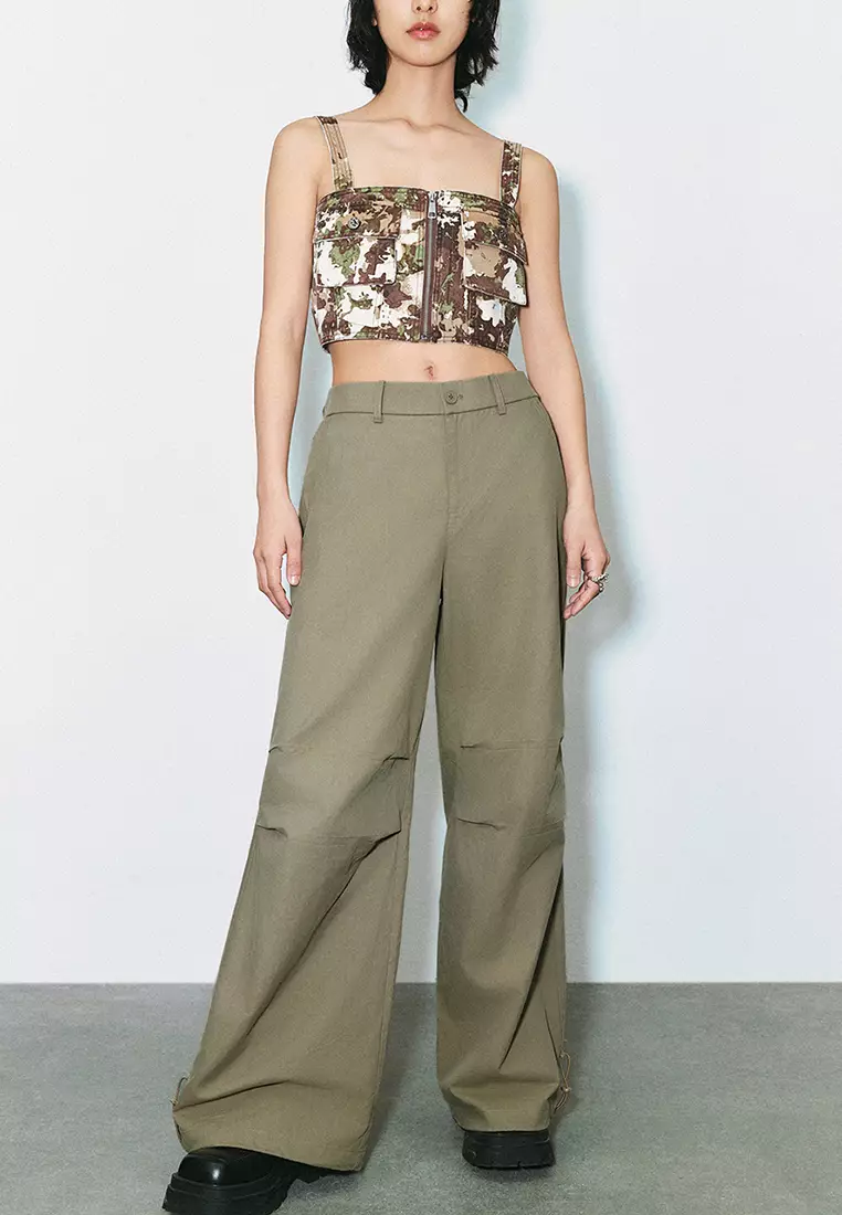 无袖袖一字领开襟衬衫