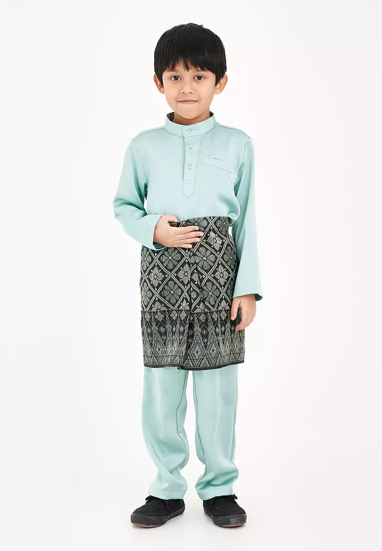 Gene Martino - Abdel Baju Melayu Slim Fit Sedondon – Kids 1139