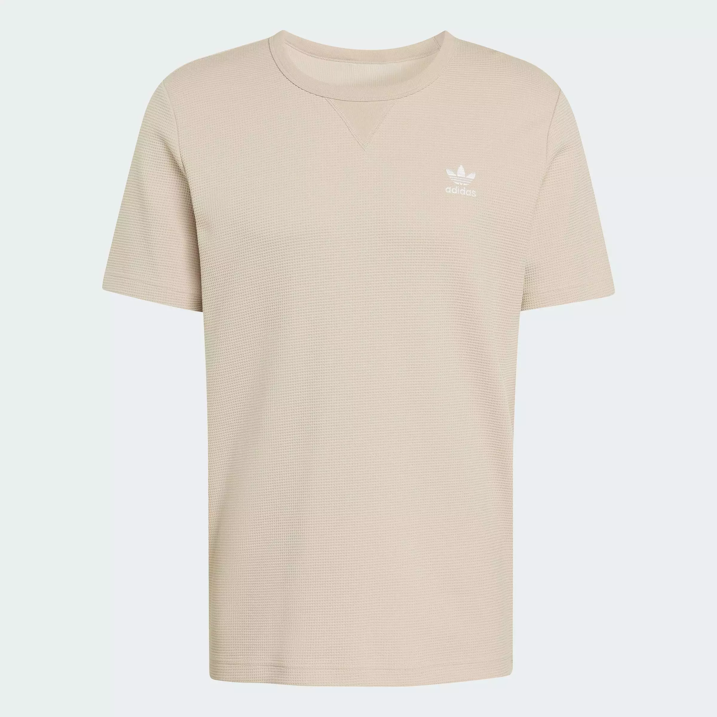 Lifestyle Trefoil Essentials Waffle Tee Men Beige KE1180