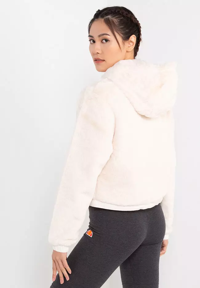 Ellesse faux cheap fur hoodie