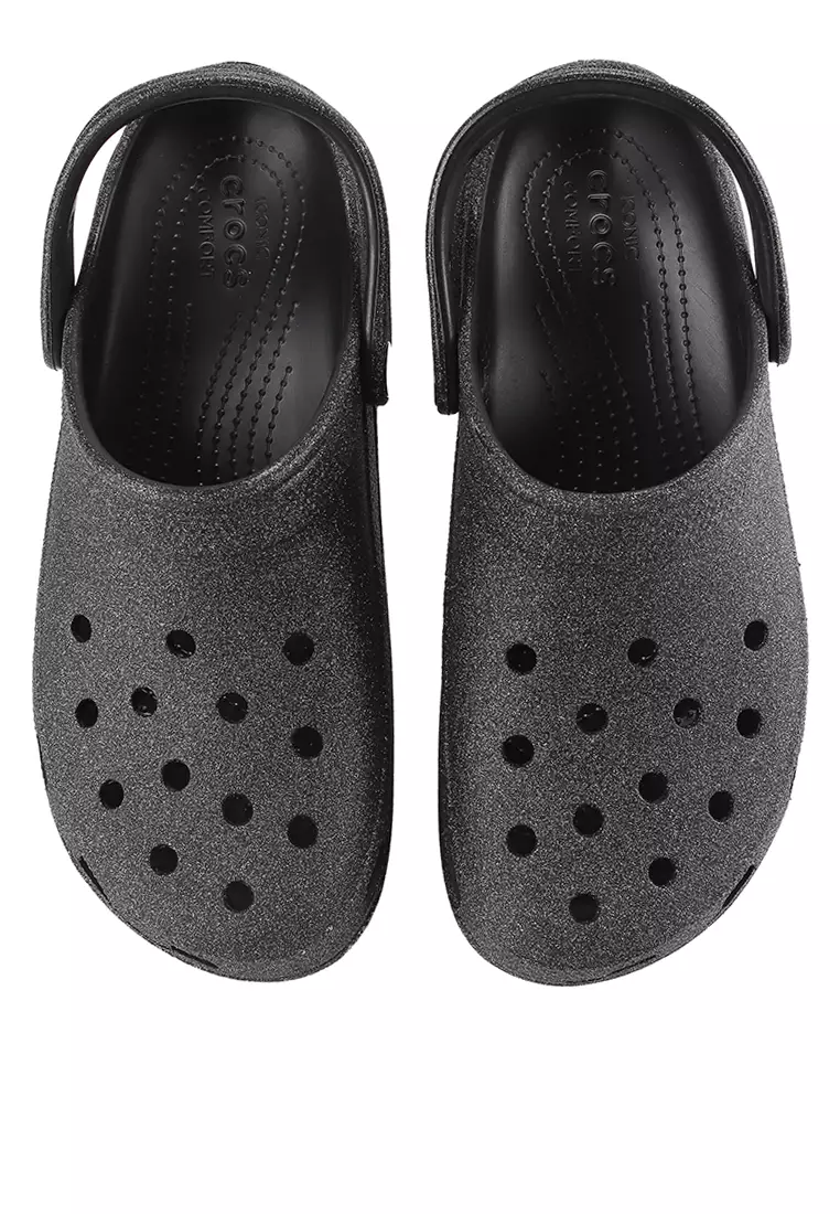 Classic Platform Glitter Clog