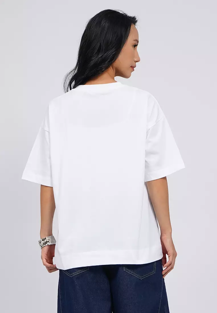 Oversized Short Sleeve T-Shirt OFF WHITE