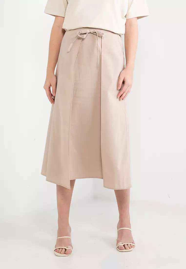 GLOBAL WORK Linen Mixed Skirt 2024 Buy GLOBAL WORK Online