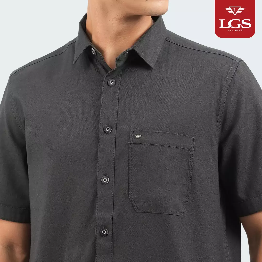 LGS - Kemeja Basic Pria - Lengan Pendek - Katun - Reguler Fit - CSH.271.S2074.255.C
