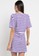 Miyoshi Jeans white and purple Casual Dress Oval Neck Short Sleeve Stripe Bl203Pn C6E33AACB44370GS_2