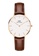 Daniel Wellington gold Petite St Mawes White dial 32 mm Women's Stainless Steel Watch with Leather Strap White dial - Rose Gold - Watch for women Female watch DW 5FDC6AC032DD06GS_1
