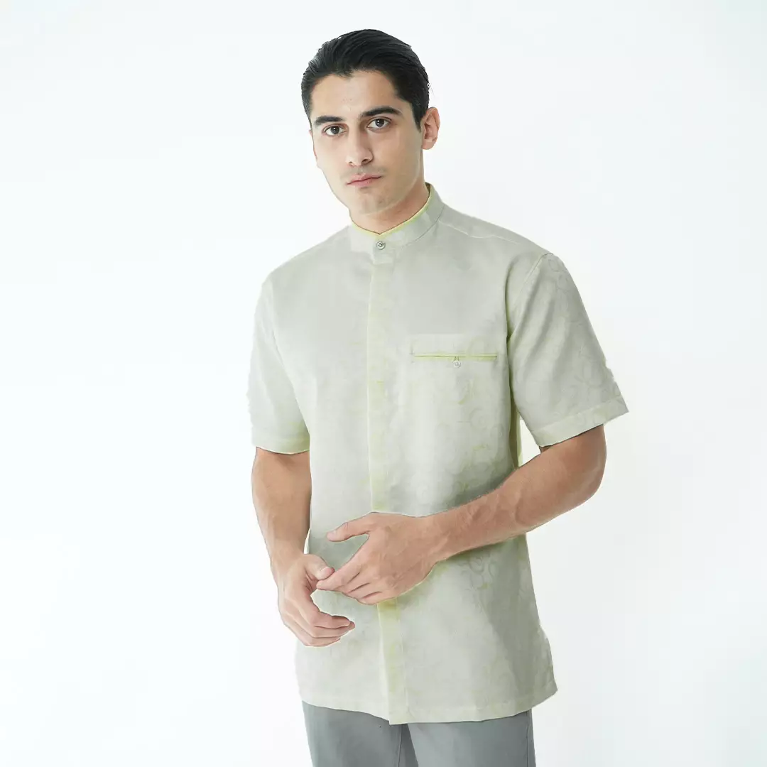 Casella Baju Koko Pria Lengan Pendek Zayd Edition 4097 Butter
