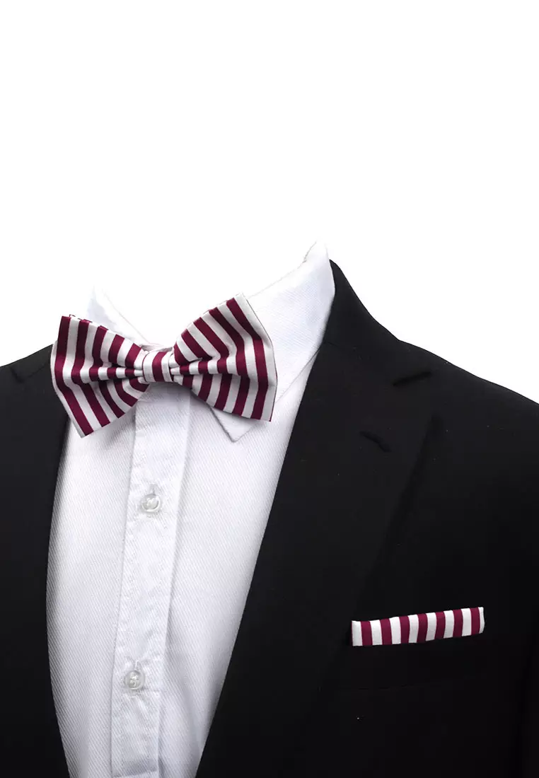 Dasi Kupu Bowtie Pink Salur A36