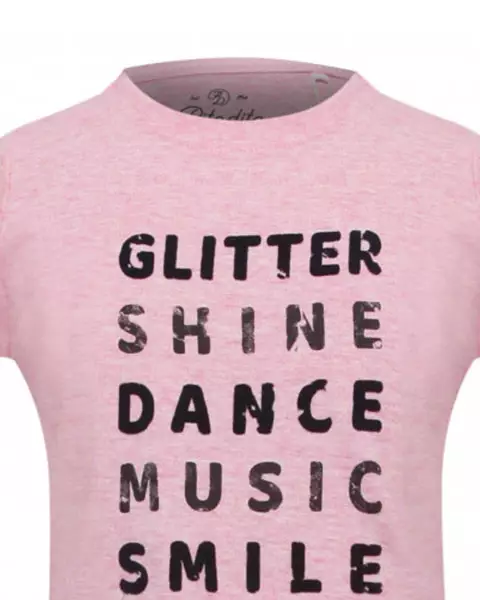 Pito Dito Girl Novainner T-shirt Panjang Anak Perempuan Warna Pink