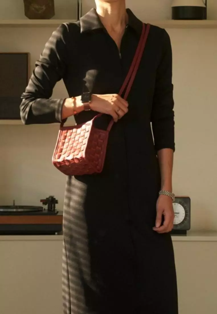 Kwani Handmade Weaving Tote Mini Reddish
