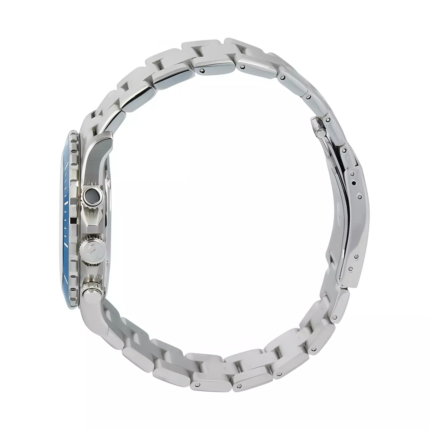 Alexandre Christie 25th ANNIVERSARY Limited Edition - Jam Tangan Chronograph Pria - Two Tone Blue - All Stainless Steel - 6141 XXVMSSSLBU