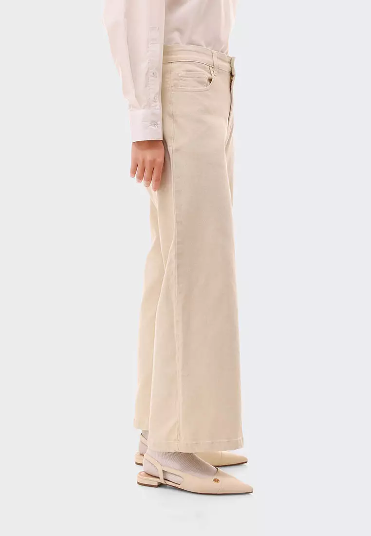 Ria Miranda Broken White Claris Pants