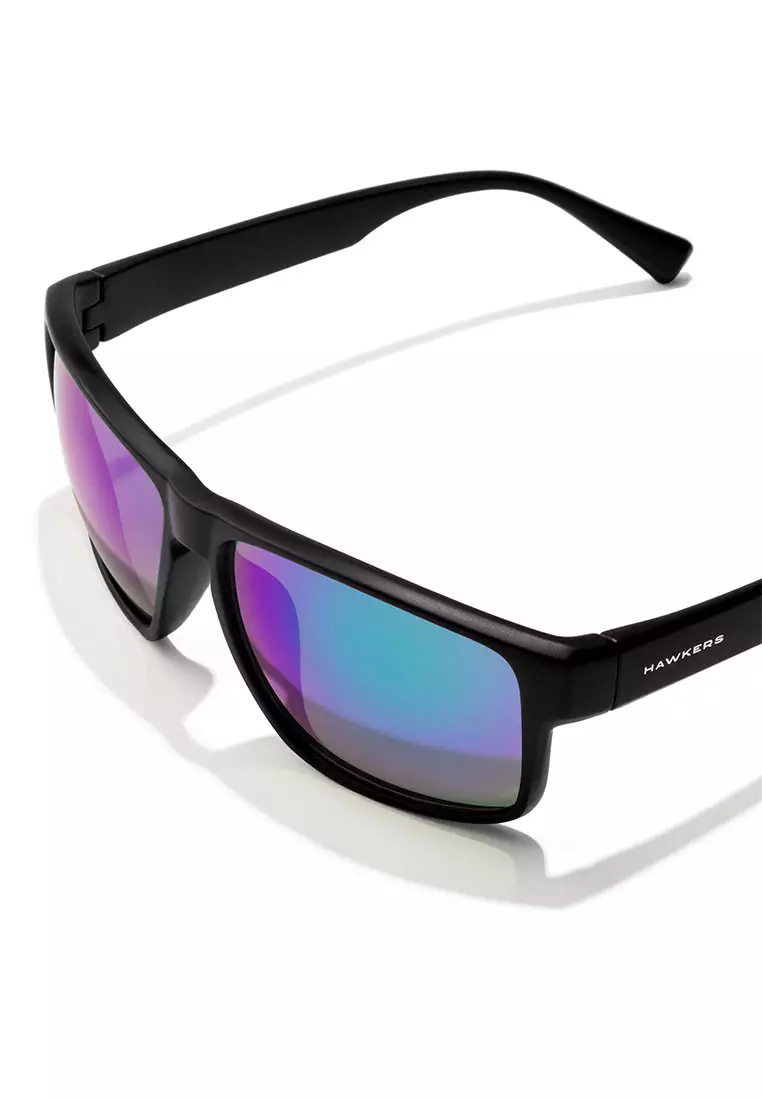 HAWKERS Black Emerald FASTER Sunglasses for Men and Women. UV400 Protection. Official Product Designed in Spain