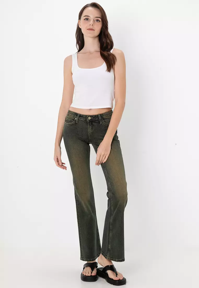Low Rise Bootcut Jeans