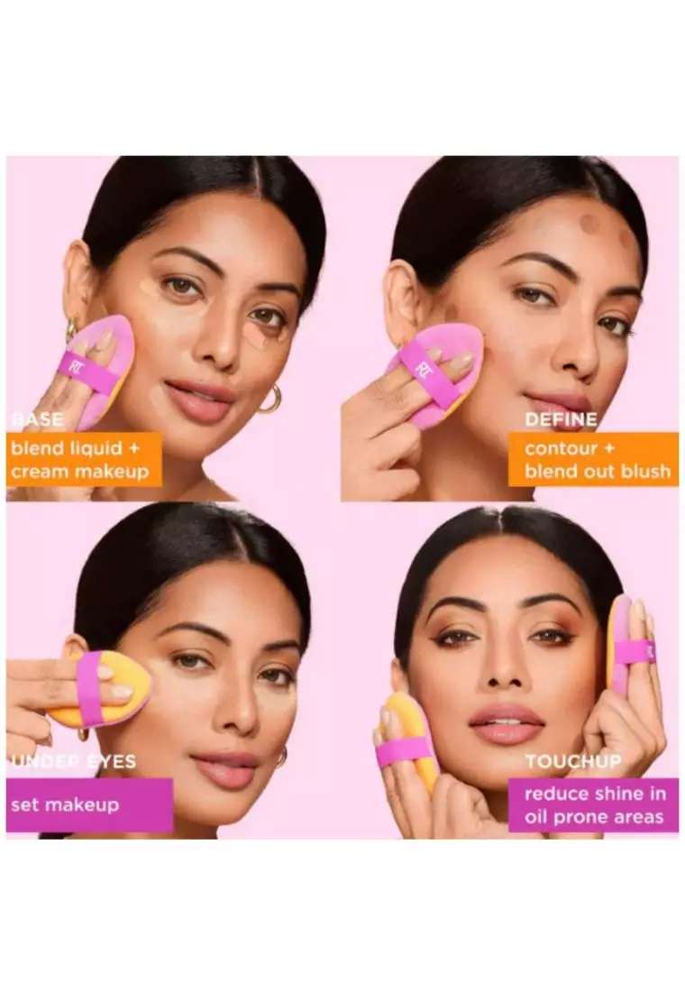 Real Techniques 100090 Miracle 2 in 1 Poweder Puff