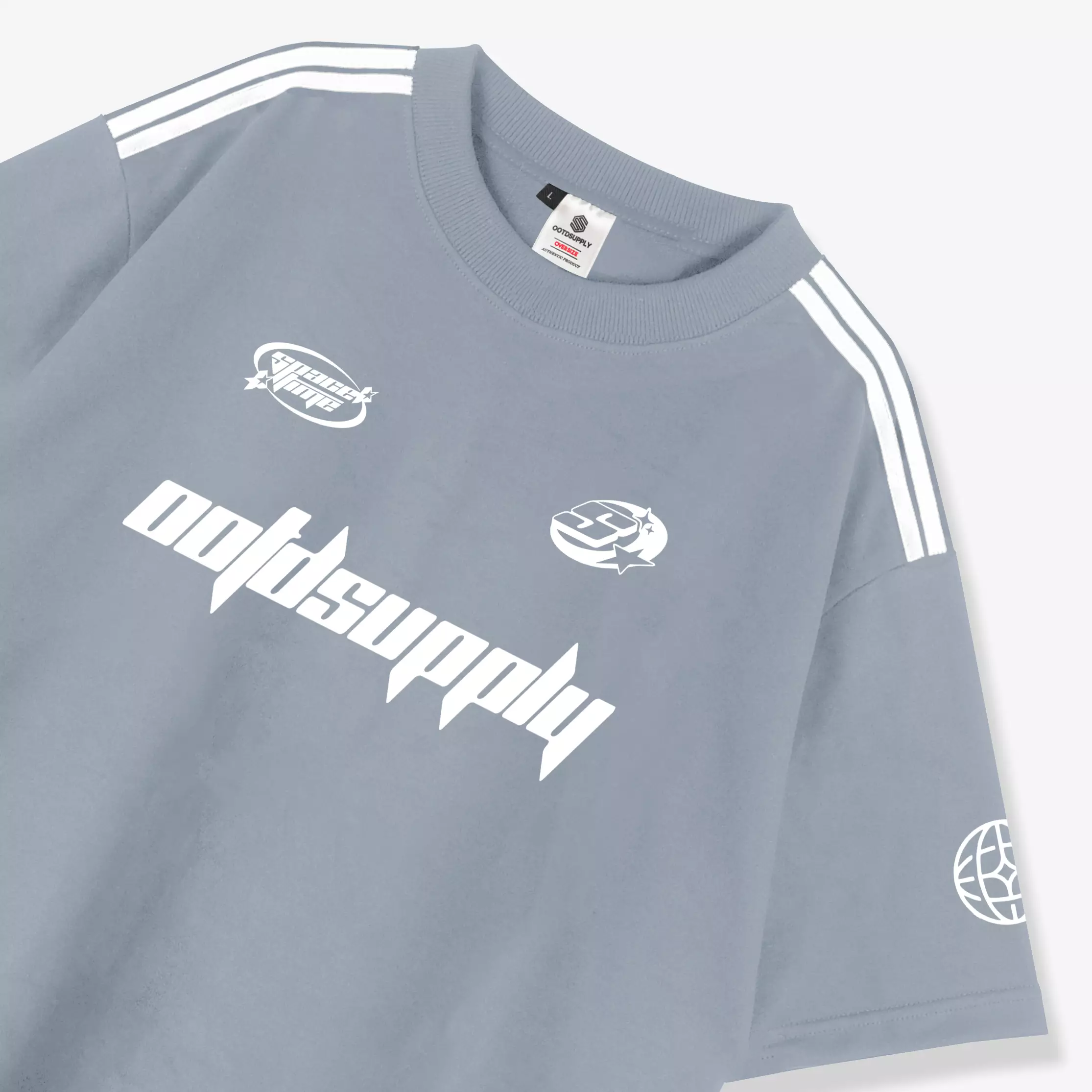 OOTDSUPPLY Oversized One Set (Atasan) Baby Terry Space Time 5th Colours l Oversize Tshirt | Kaos OneSet OSA001