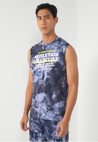 Under Armour grey Tie Dye Sleeveless Top 78261AA863EDACGS_1