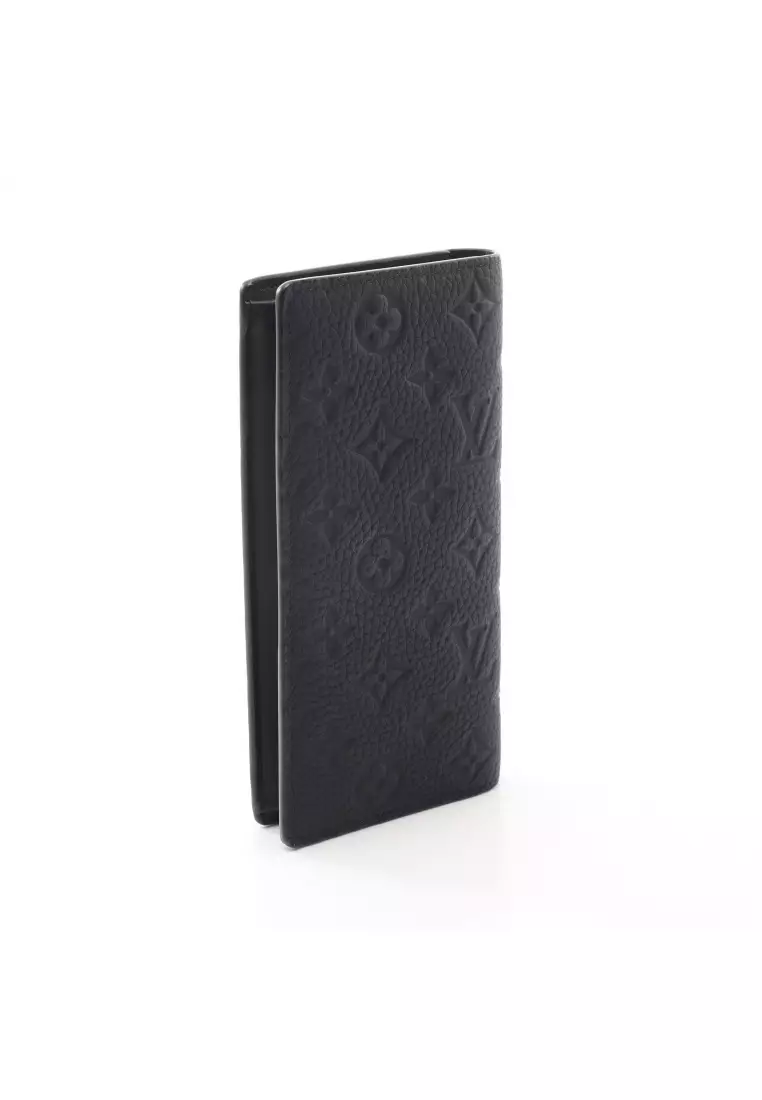 Buy Louis Vuitton Pre-loved LOUIS VUITTON Portefeuil Brother monogram  embossed Bi-fold Long Wallet leather black 2023 Online