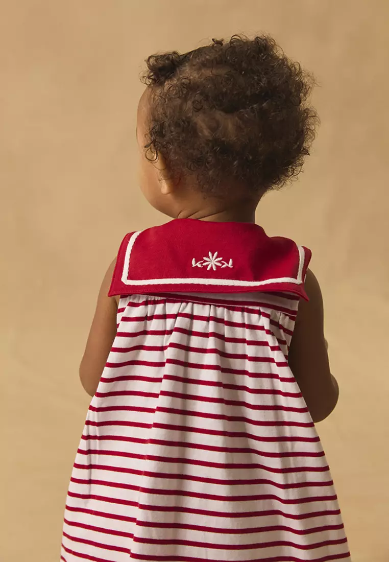 Red Striped Sailor Dress