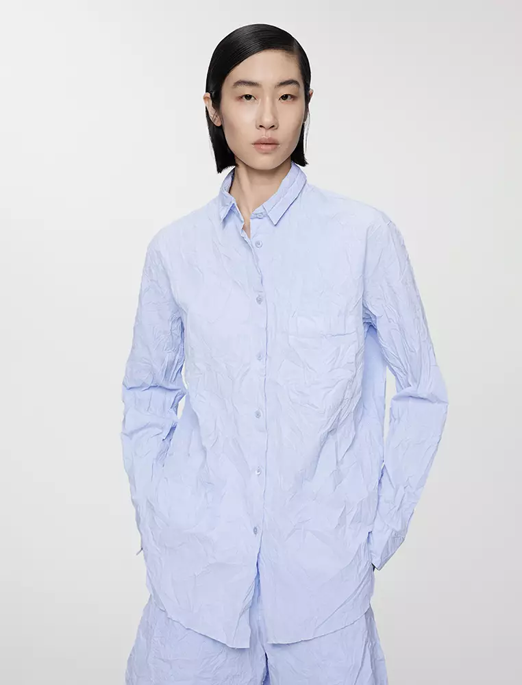 Striped Loose Fit Long Sleeve Shirt