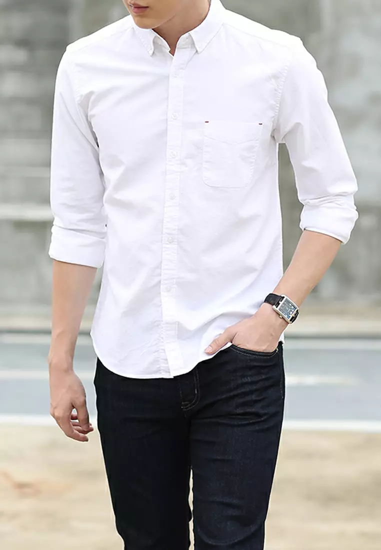 Pure Cotton Long Sleeved Shirt C1501
