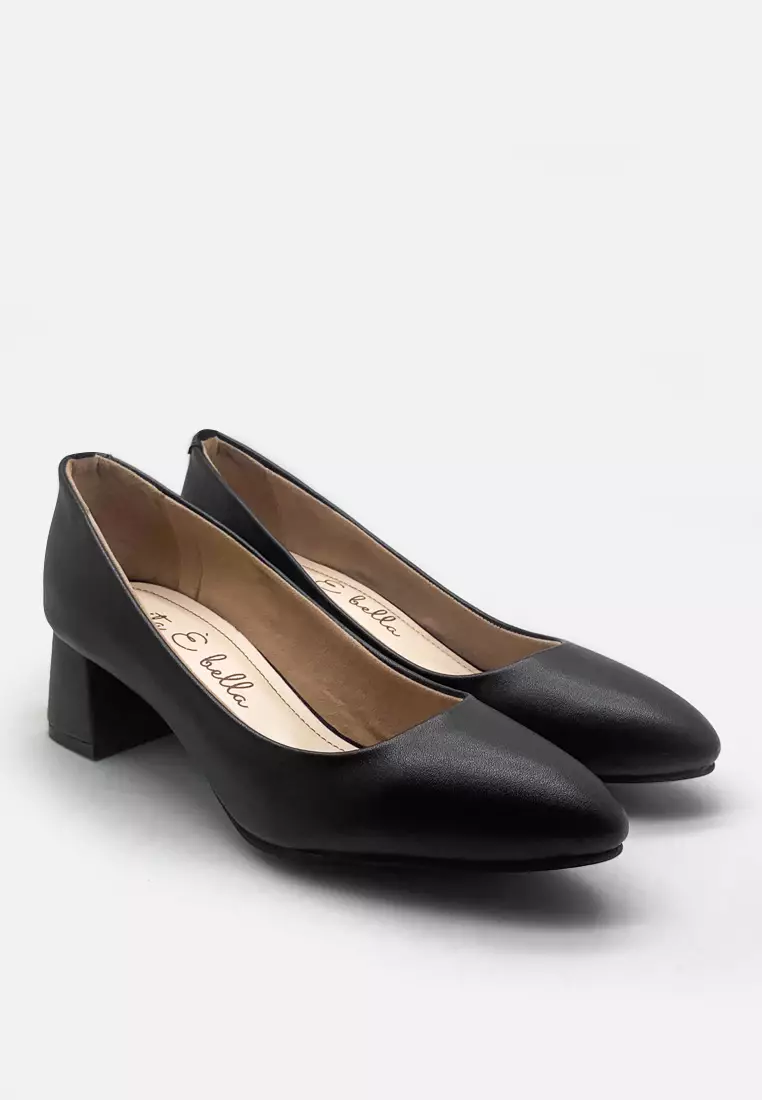 Sepatu Pumps Block Heels Wanita Pantofel Formal