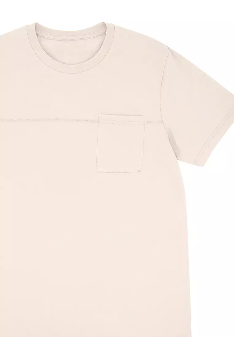 Men's Basic Round Neck T-Shirt with Pocket - Graymorn