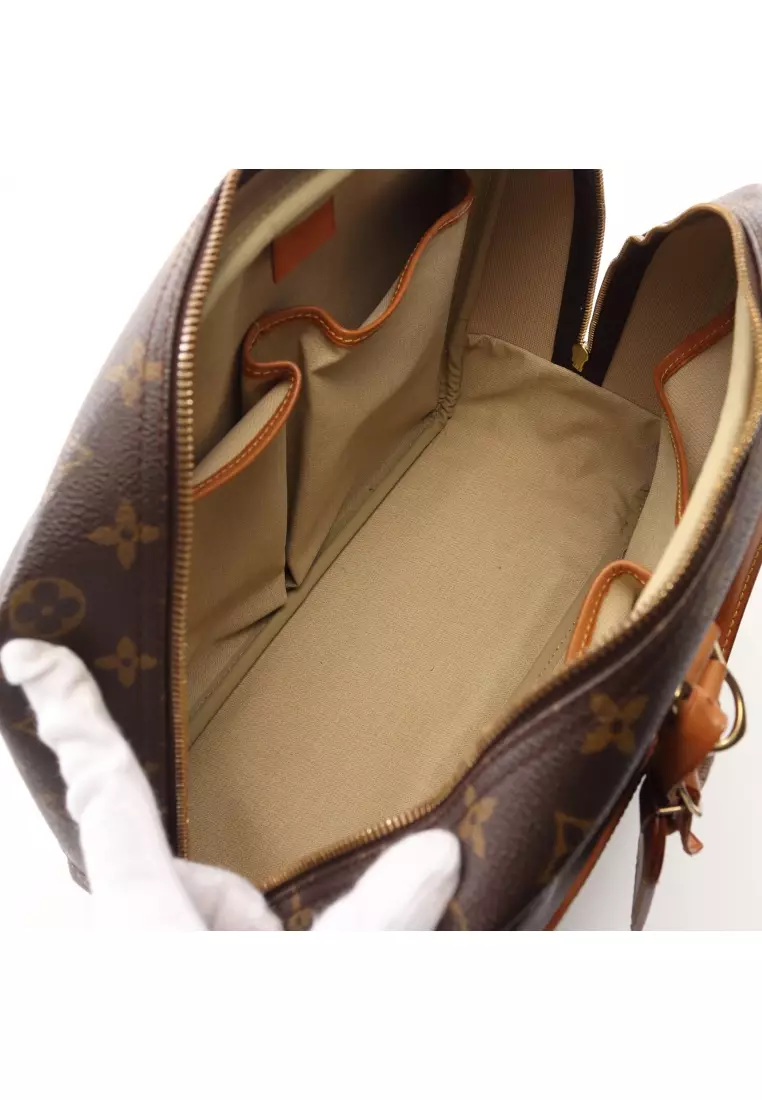 Buy Louis Vuitton Pre-loved Deauville Bowling Vanity Monogram Handbag Pvc  Leather Brown 2023 Online