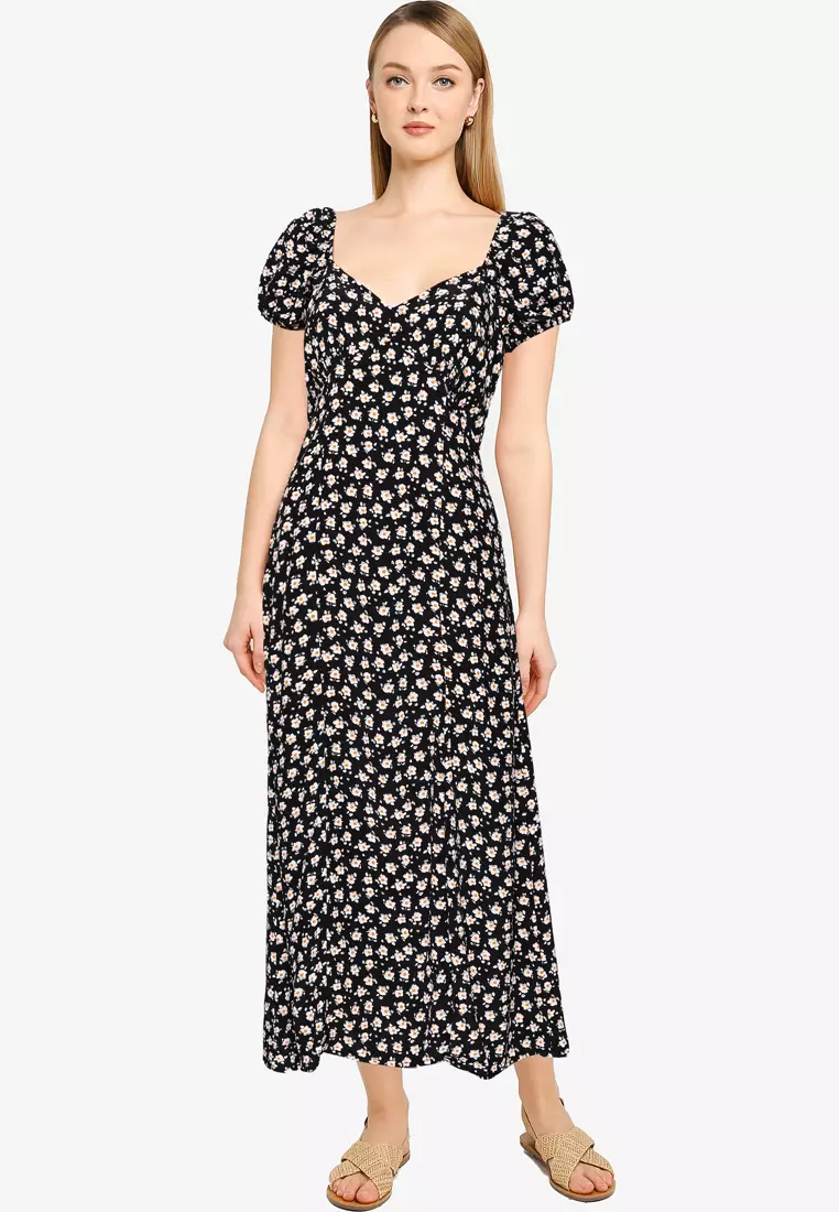 French connection shop prairie midi dress