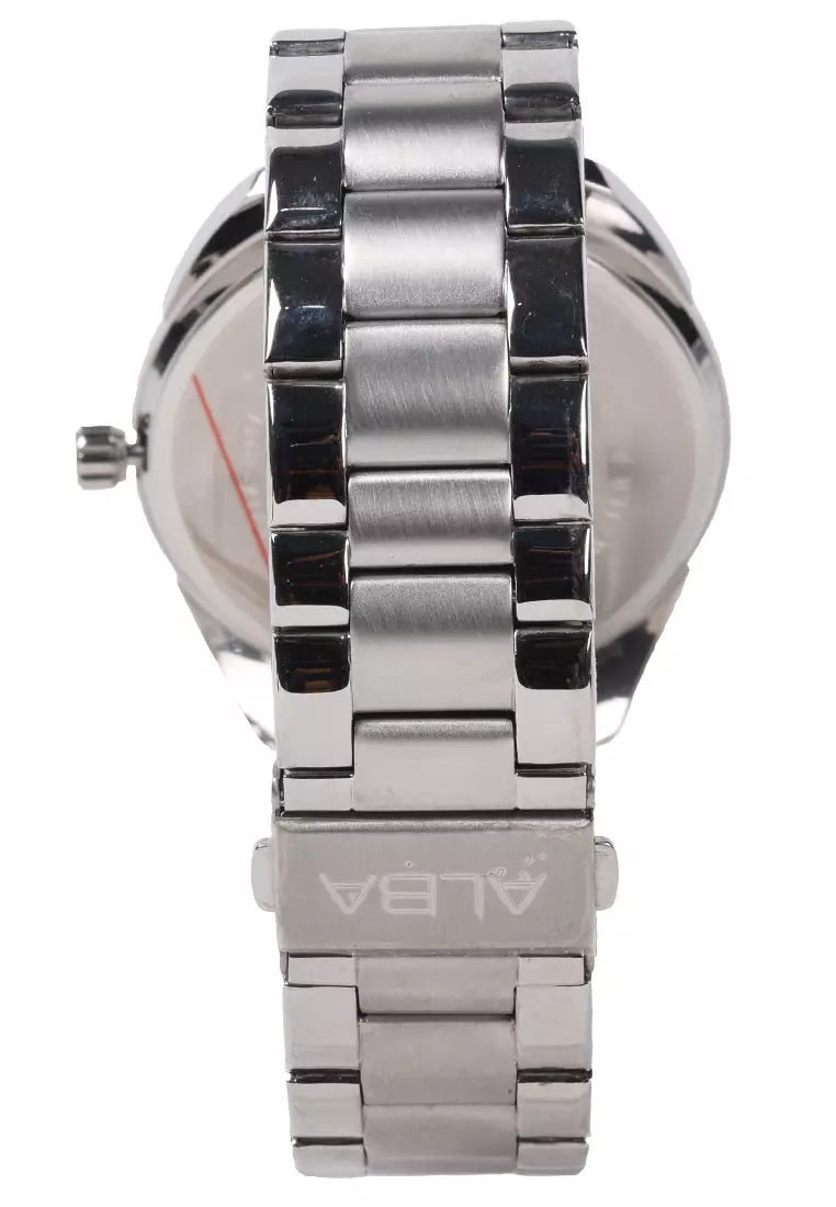 Alba - Jam Tangan Pria - Silver Gold - Stainless Steel Bracelet - AS9A65X1