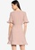 G2000 pink Ruffle Wrap Dress with Flared Sleeves 2F327AA231C48AGS_2