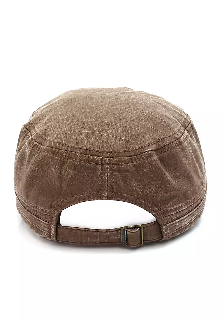 Aldrich Caps Comando Unisex Military Army Casual Strap Adjusted Material Cotton ORIGINAL - Brown