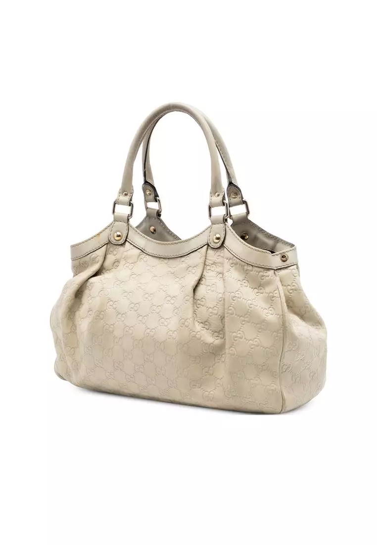 Pre-Loved Gucci Medium Guccissima Sukey Tote